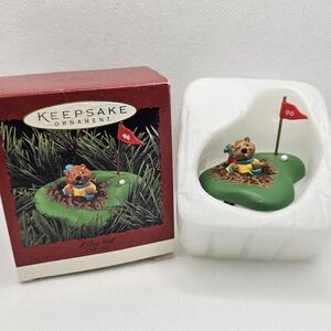 Hallmark Keepsake 1996 I Dig Golf Gopher Ornament Clip on Christmas Putt Golfer